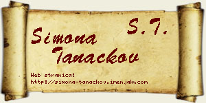 Simona Tanackov vizit kartica
